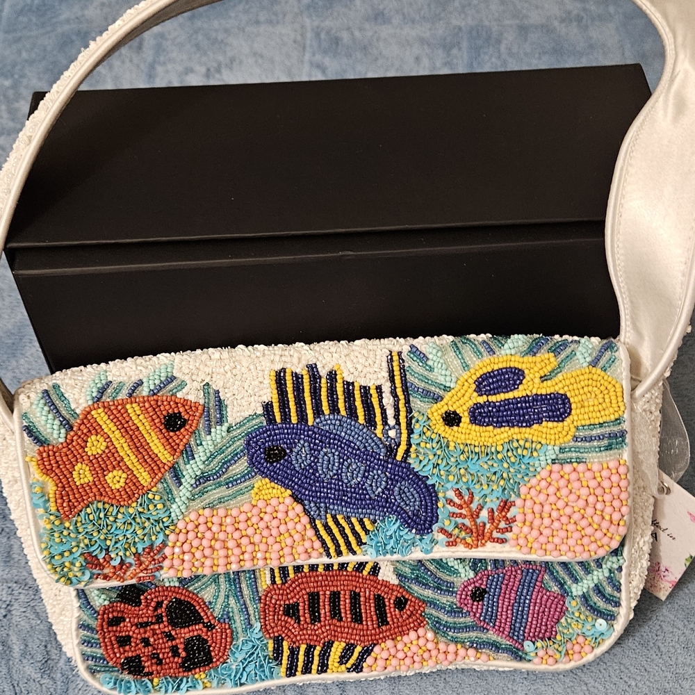 Colorful Beaded Women's Bag